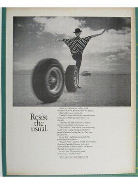Print Ad Resist Usual Goodyear Wide Boots Tires 1960s Advert MOD Fashion